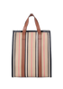 Small Icon Stripe Tote Bag, back view